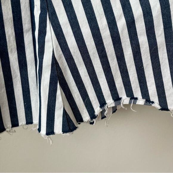 Show Me Your Mumu Mumu Blue Berkeley Tie Up Bells Nautical Stripe Jeans - Picture 9 of 15